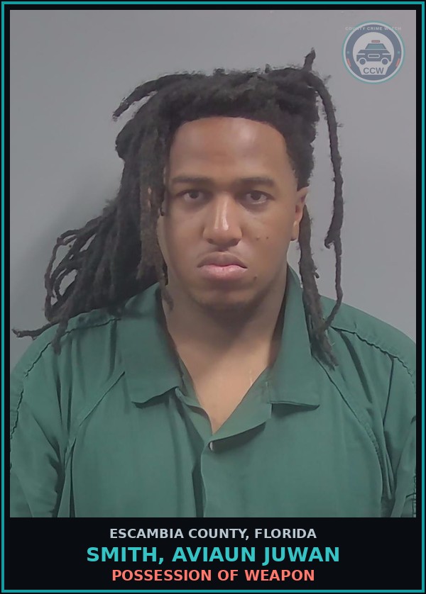 Booking mugshot of SMITH, AVIAUN JUWAN in Escambia County