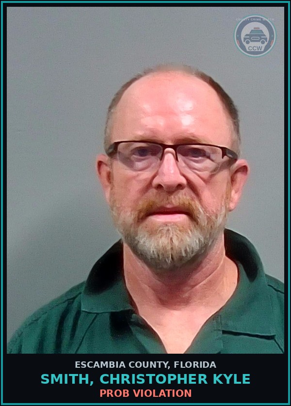 Booking mugshot of SMITH, CHRISTOPHER KYLE in Escambia County