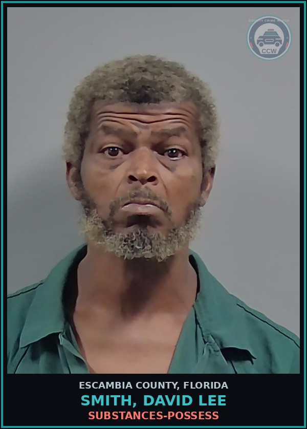 Booking mugshot of SMITH, DAVID LEE in Escambia County