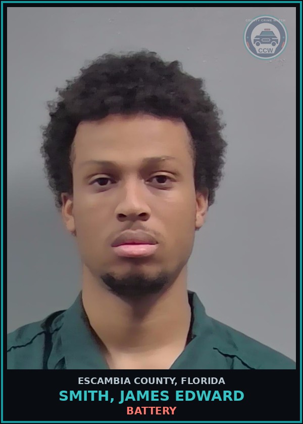 Booking mugshot of SMITH, JAMES EDWARD in Escambia County