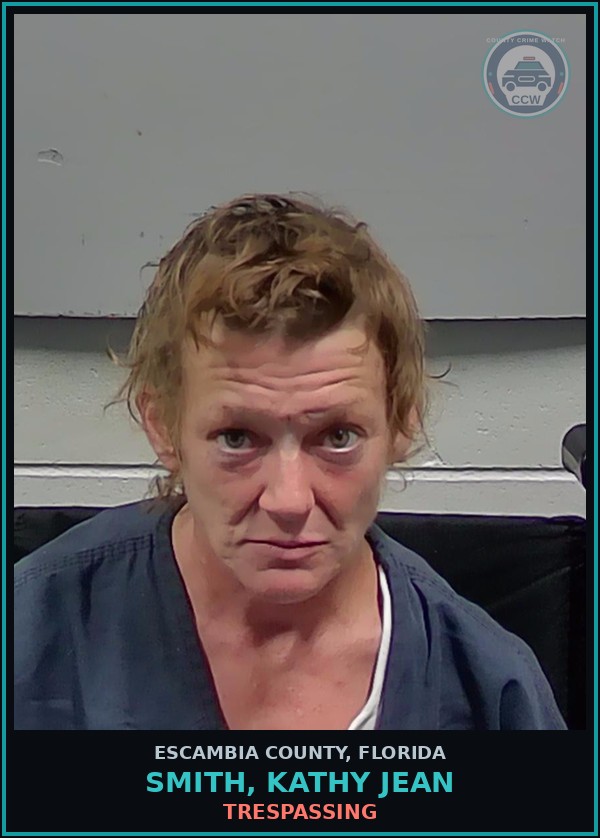 Booking mugshot of SMITH, KATHY JEAN in Escambia County