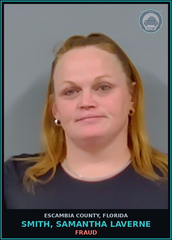 Booking mugshot of SMITH, SAMANTHA LAVERNE in Escambia County