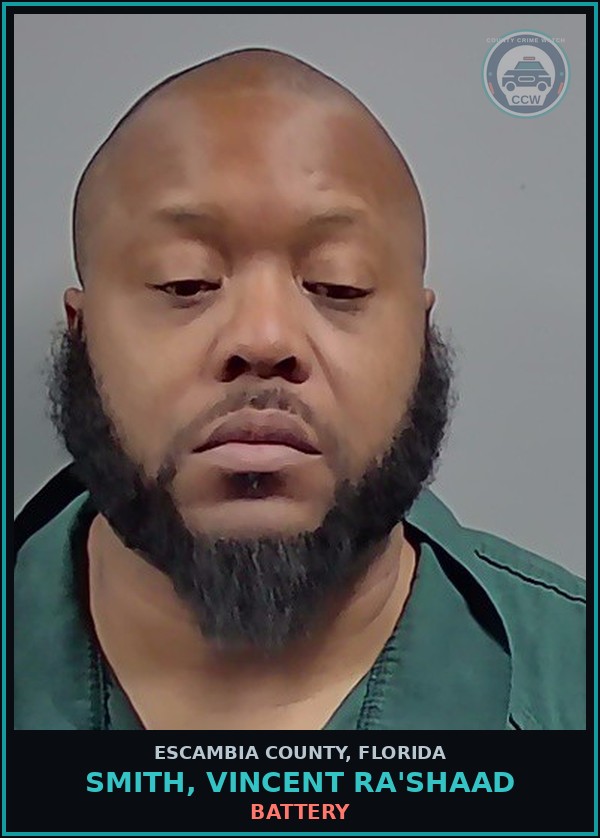Booking mugshot of SMITH, VINCENT RA'SHAAD in Escambia County