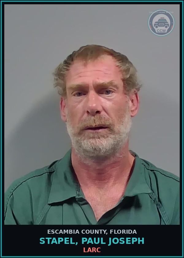 Booking mugshot of STAPEL, PAUL JOSEPH in Escambia County