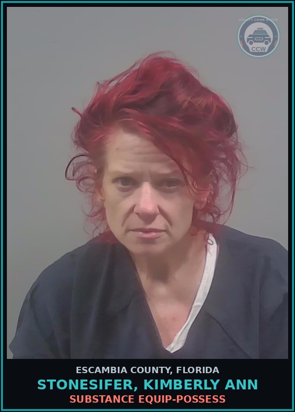 Booking mugshot of STONESIFER, KIMBERLY ANN in Escambia County
