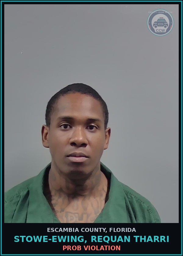 Booking mugshot of STOWE-EWING, REQUAN THARRI in Escambia County