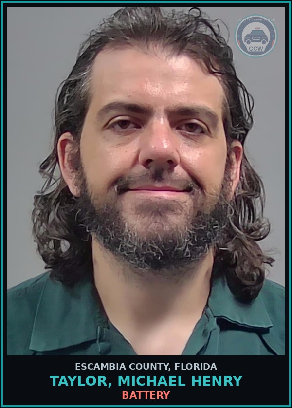 Booking mugshot of TAYLOR, MICHAEL HENRY in Escambia County