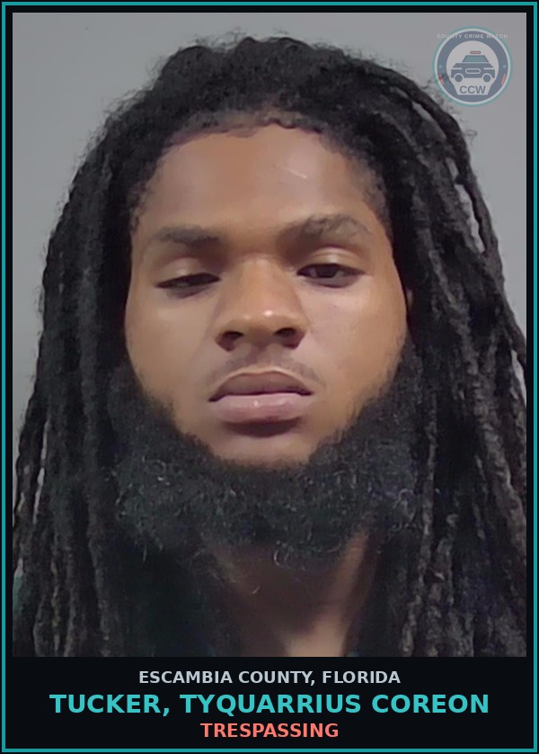 Booking mugshot of TUCKER, TYQUARRIUS COREON in Escambia County