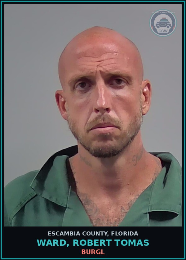 Booking mugshot of WARD, ROBERT TOMAS in Escambia County