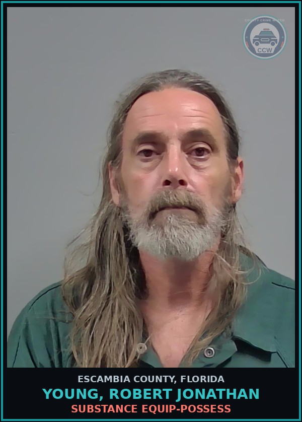 Booking mugshot of YOUNG, ROBERT JONATHAN in Escambia County