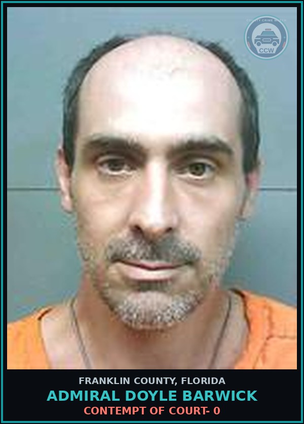 Booking mugshot of Admiral Doyle Barwick in Franklin County