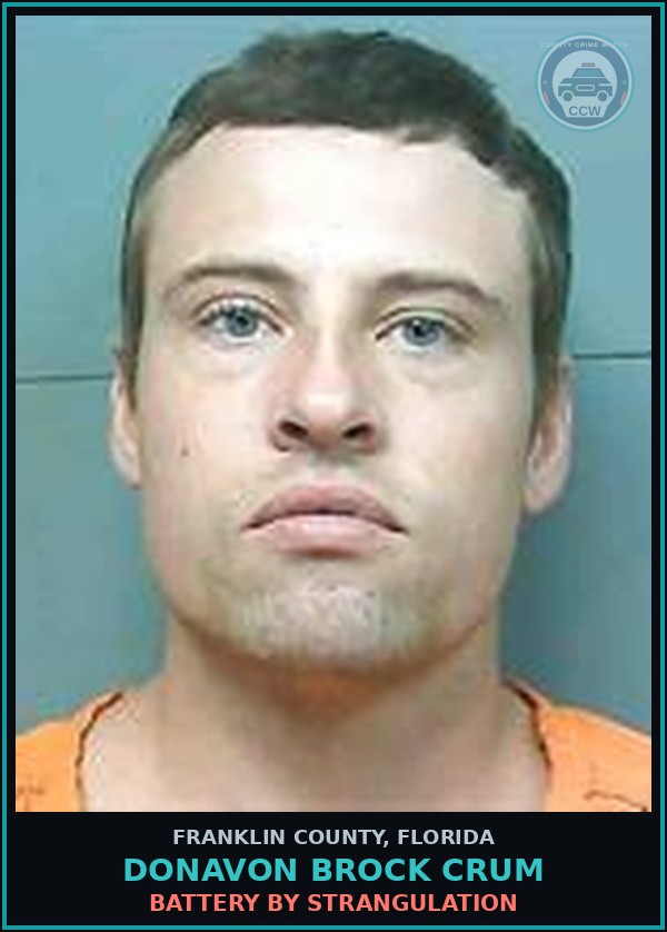 Booking mugshot of Donavon Brock Crum in Franklin County