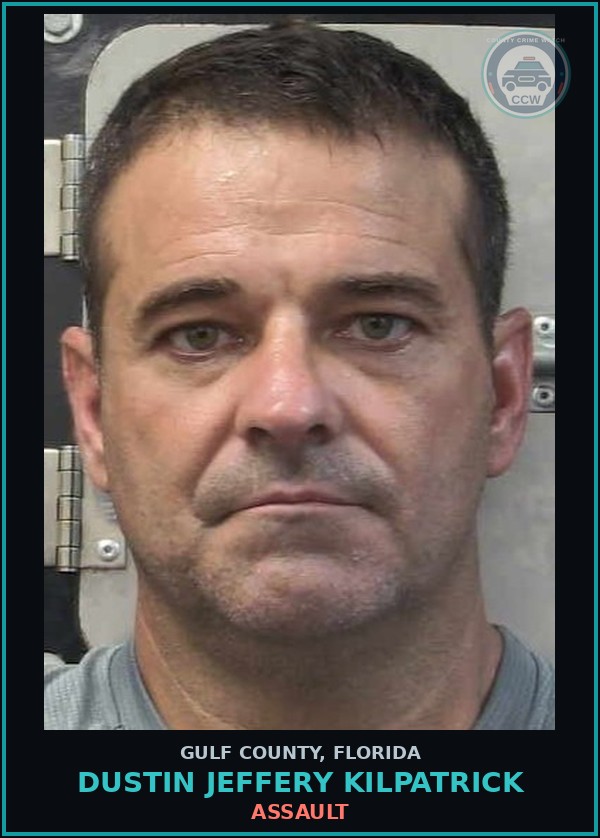 Booking mugshot of DUSTIN JEFFERY KILPATRICK in Gulf County