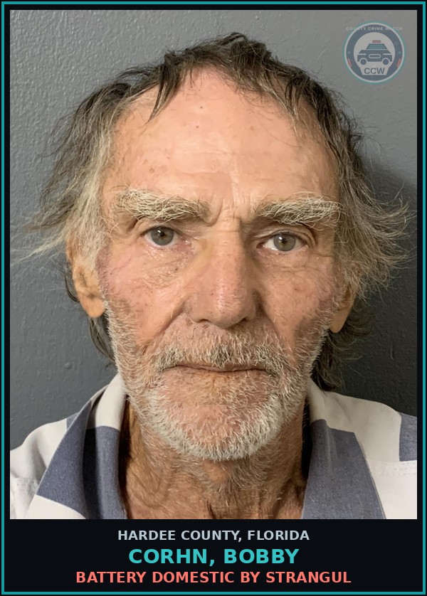 Booking mugshot of Corhn, Bobby in Hardee County