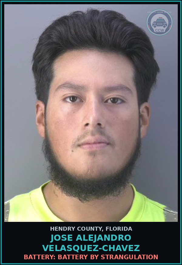 Booking mugshot of JOSE ALEJANDRO VELASQUEZ-CHAVEZ in Hendry County