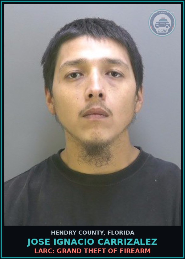 Booking mugshot of JOSE IGNACIO CARRIZALEZ in Hendry County
