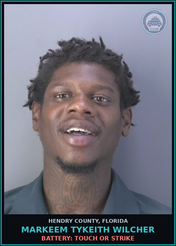 Booking mugshot of MARKEEM TYKEITH WILCHER in Hendry County