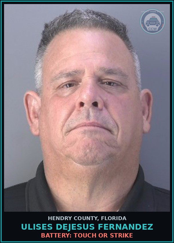Booking mugshot of ULISES DEJESUS FERNANDEZ in Hendry County