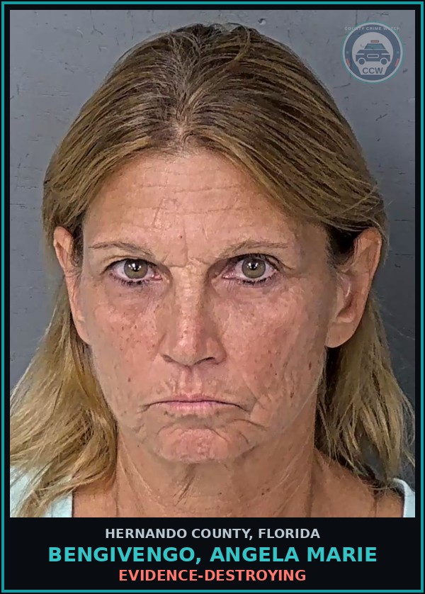 Booking mugshot of BENGIVENGO, ANGELA MARIE in Hernando County