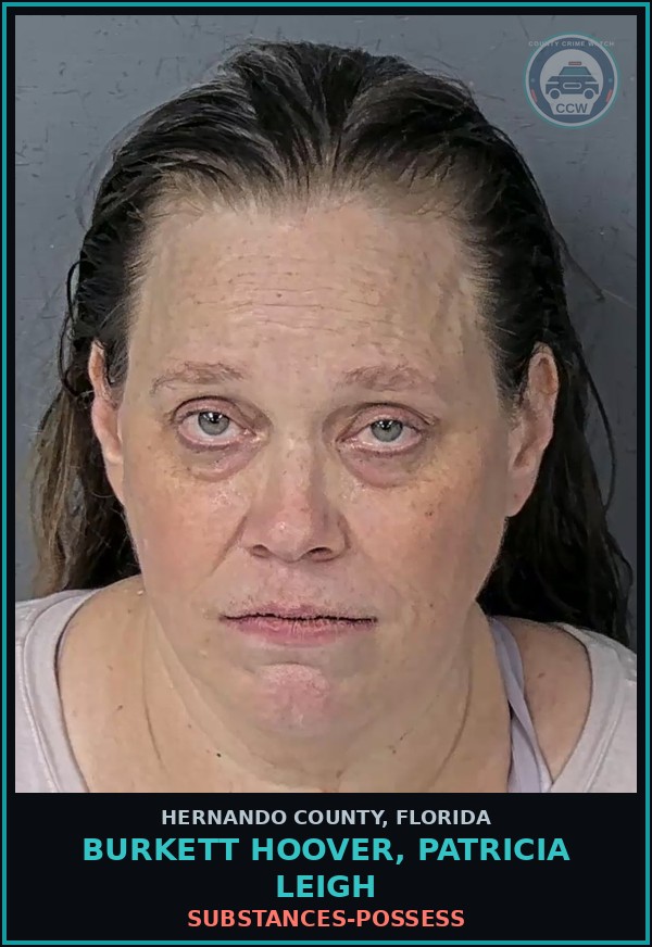Booking mugshot of BURKETT HOOVER, PATRICIA LEIGH in Hernando County