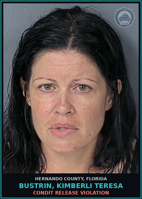 Booking mugshot of BUSTRIN, KIMBERLI TERESA in Hernando County