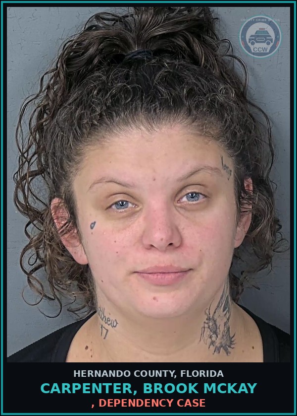Booking mugshot of CARPENTER, BROOK MCKAY in Hernando County