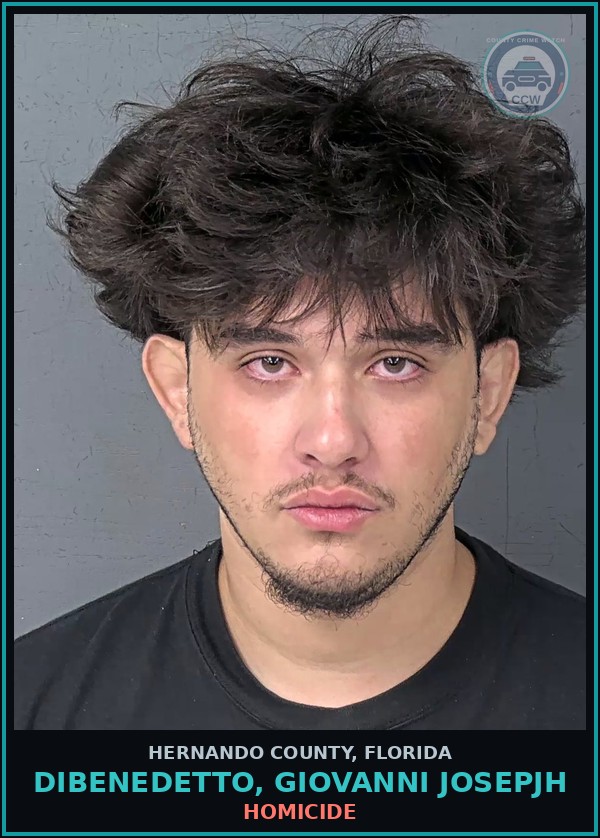 Booking mugshot of DIBENEDETTO, GIOVANNI JOSEPJH in Hernando County