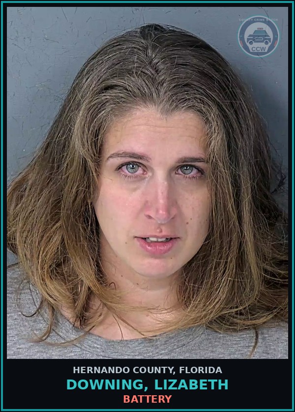 Booking mugshot of DOWNING, LIZABETH in Hernando County