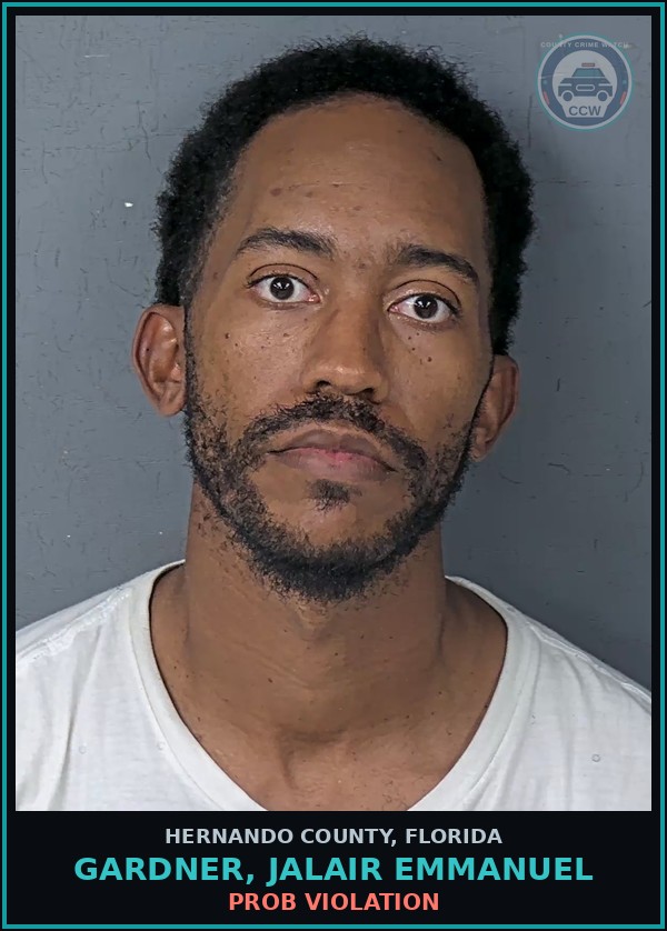 Booking mugshot of GARDNER, JALAIR EMMANUEL in Hernando County