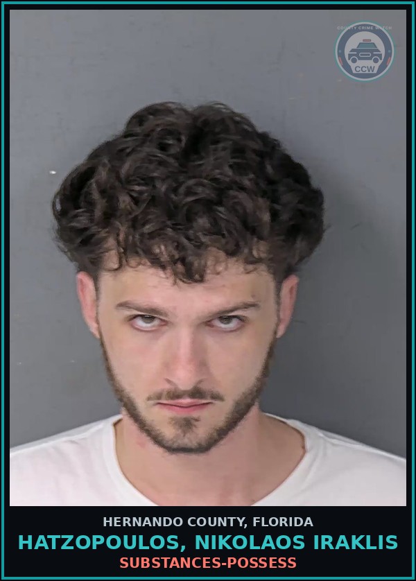 Booking mugshot of HATZOPOULOS, NIKOLAOS IRAKLIS in Hernando County