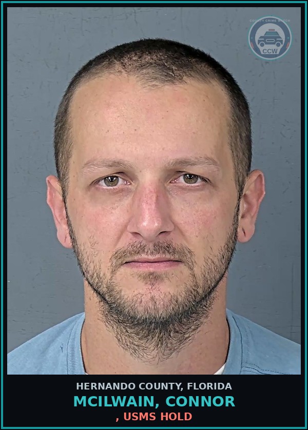 Booking mugshot of MCILWAIN, CONNOR in Hernando County