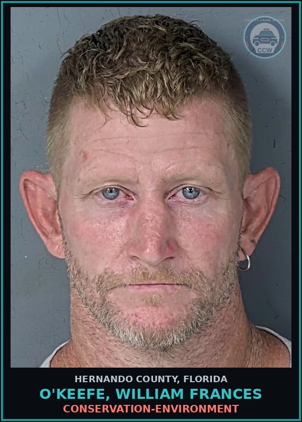 Booking mugshot of O'KEEFE, WILLIAM FRANCES in Hernando County