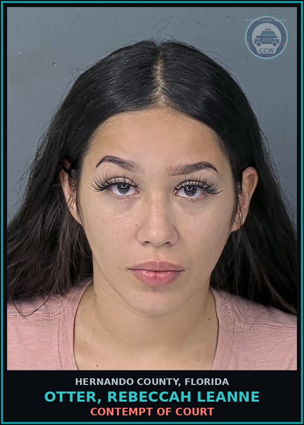 Booking mugshot of OTTER, REBECCAH LEANNE in Hernando County