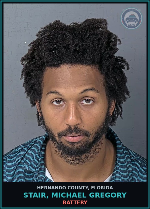 Booking mugshot of STAIR, MICHAEL GREGORY in Hernando County
