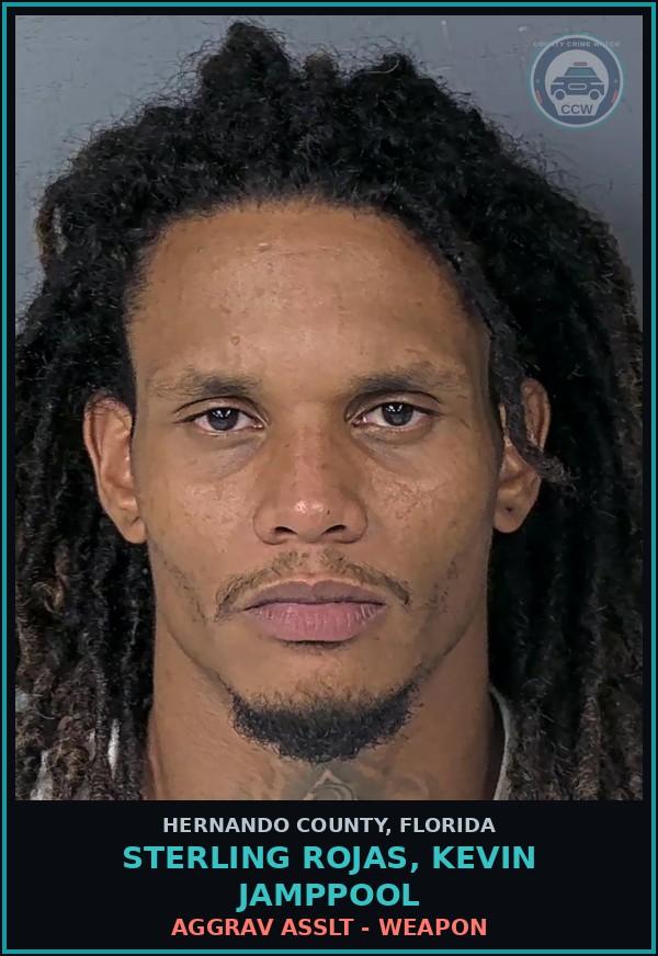 Booking mugshot of STERLING ROJAS, KEVIN JAMPPOOL in Hernando County