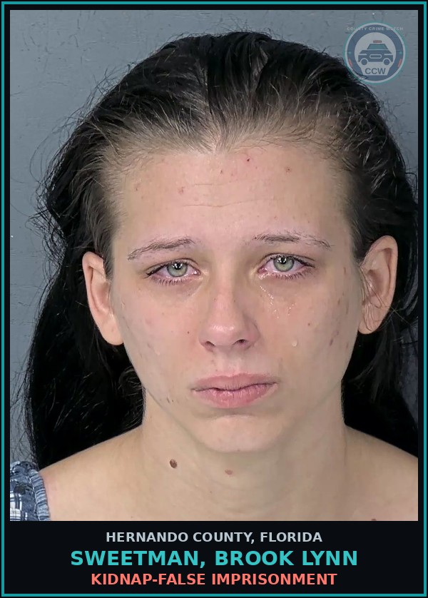 Booking mugshot of SWEETMAN, BROOK LYNN in Hernando County