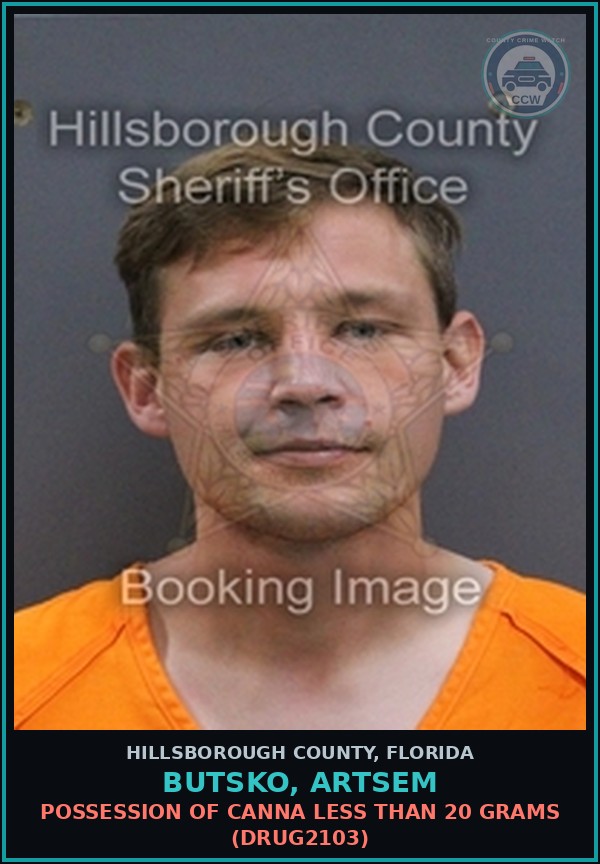 Booking mugshot of BUTSKO, ARTSEM in Hillsborough County