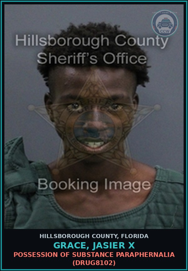 Booking mugshot of GRACE, JASIER X in Hillsborough County