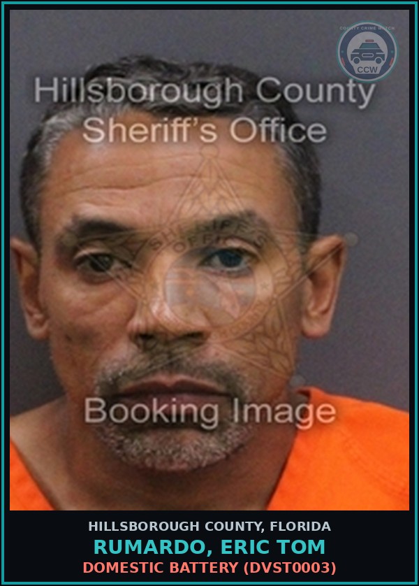Booking mugshot of RUMARDO, ERIC TOM in Hillsborough County