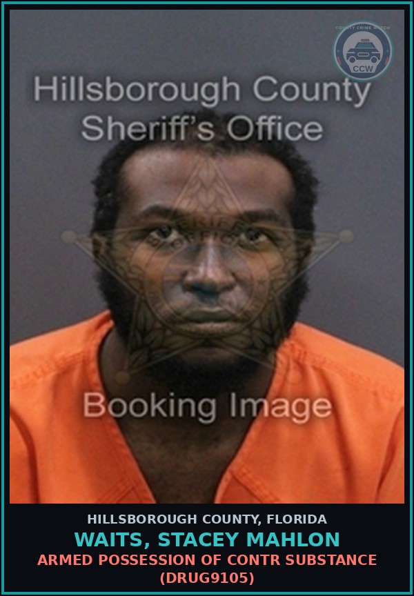 Booking mugshot of WAITS, STACEY MAHLON in Hillsborough County