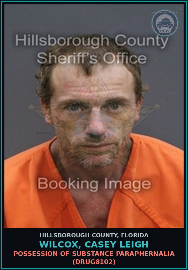 Booking mugshot of WILCOX, CASEY LEIGH in Hillsborough County