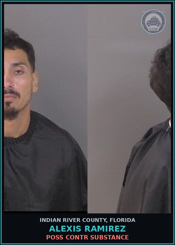 Booking mugshot of Alexis Ramirez in Indian River County