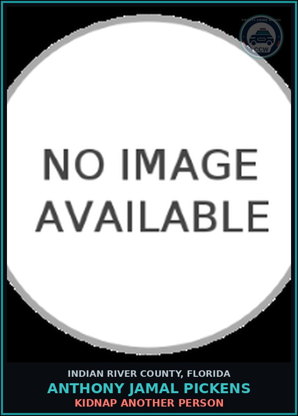 Booking mugshot of Anthony Jamal Pickens in Indian River County