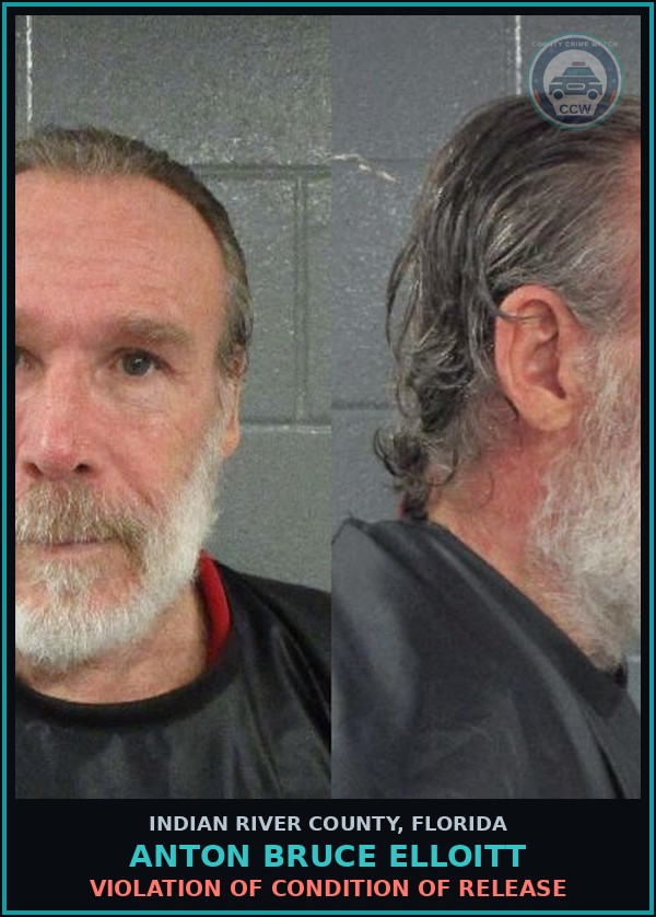 Booking mugshot of Anton Bruce Elloitt in Indian River County