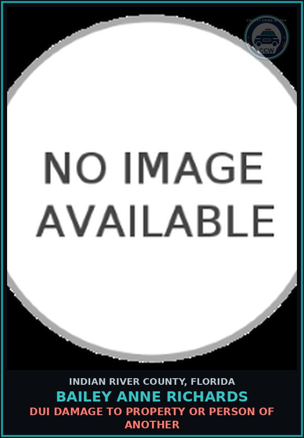 Booking mugshot of BAILEY ANNE RICHARDS in Indian River County