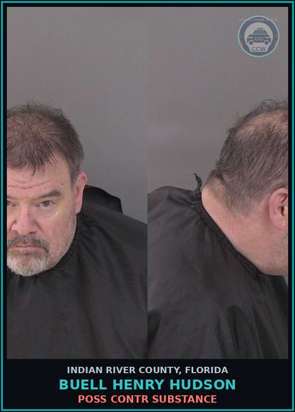Booking mugshot of BUELL HENRY HUDSON in Indian River County