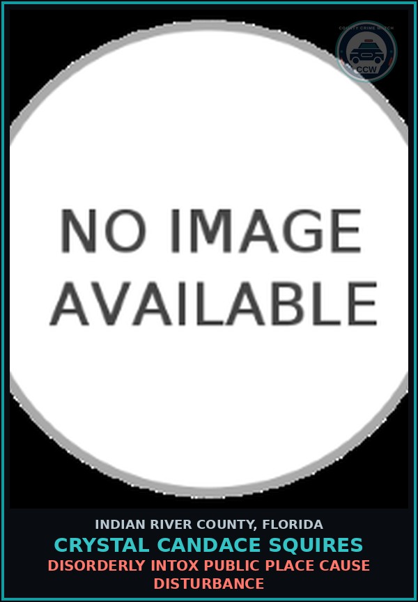 Booking mugshot of Crystal Candace Squires in Indian River County