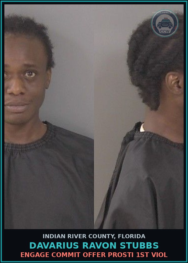 Booking mugshot of Davarius Ravon Stubbs in Indian River County