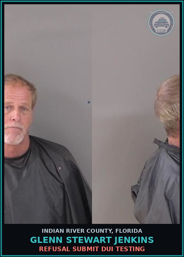 Booking mugshot of GLENN STEWART JENKINS in Indian River County