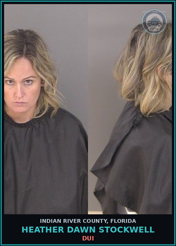 Booking mugshot of Heather Dawn Stockwell in Indian River County